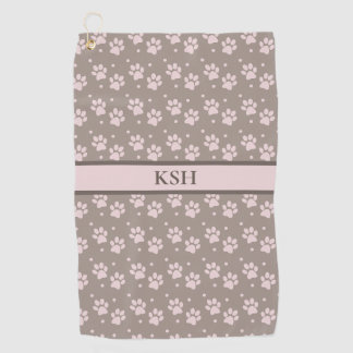 Taupe personnalisée et serviette de golf Empreinte