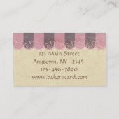 Taupe Pink Bakery Visitekaartje (Achterkant)