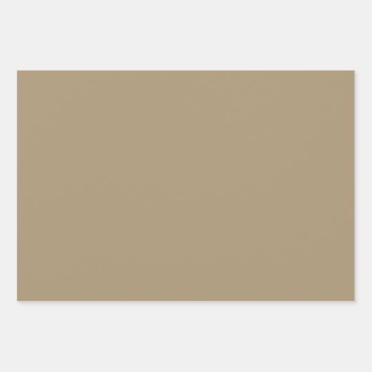 Taupe Plaid Herfst Patroon Ontwerp Inpakpapier Vel (Voorkant 2)