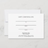 Taupe | Roos Gold Elegant Gift Kaart (Achterkant)