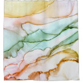 Taupe rose Abstrait rideau de douche (Devant)
