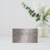 Taupe Shimmer et Carte de visite de cristaux (Debout devant)