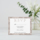 Taupe simple Damask RSVP (Debout devant)