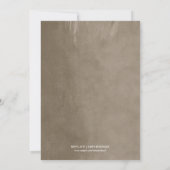 Taupe Slingerlichten Huwelijksjubileum Uitnodiging (Achterkant)