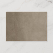 Taupe String Lights Wedding Insert Kaart (Achterkant)