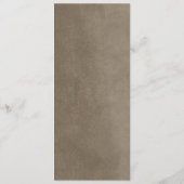 Taupe String Lights Wedding Menu Kaart (Achterkant)