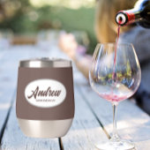 Taupe Stylisé Nom Mariage Groomsman