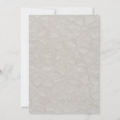 Taupe & Zwarte Eenvoudige Elegantie Save The Date (Achterkant)