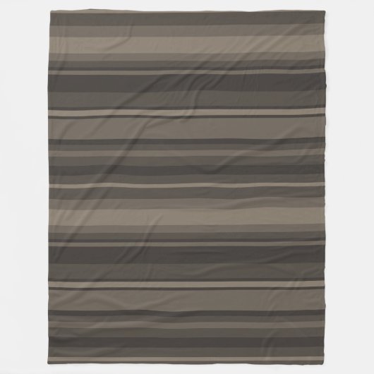 Taupstrepen Fleece Deken (Voorkant)