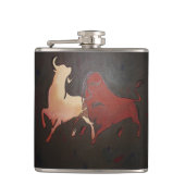 Taurean Bulls Animal Art Heupfles (Voorkant)