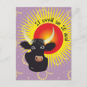 Taureau 21 avril au 20 mai Cartes postales Briefkaart