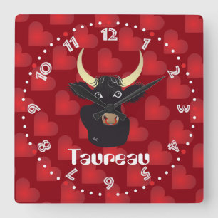 Taureau 21 avril au 20 mai Horloges Vierkante Klok