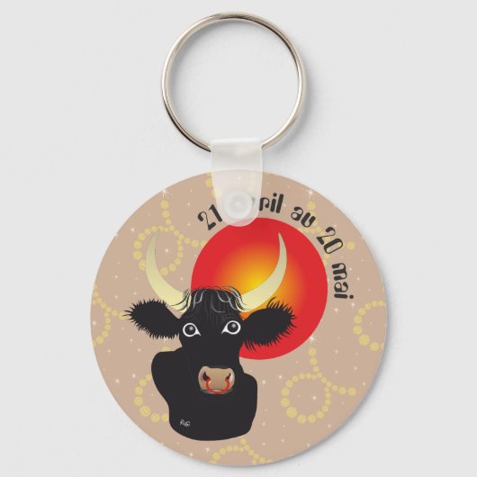 Taureau 21 avril au 20 mai Porte-clés Sleutelhanger (Voorkant)