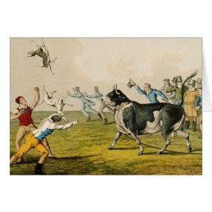 "Taureau amorçant", pub. par Thomas McLean, 1820,