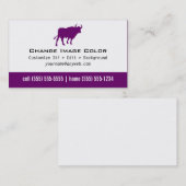 Taureau - carte de visite personnel (Devant / Derrière)