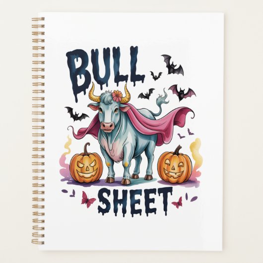 Taureau de Halloween, Vache fantôme drôle (Devant)