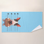 Taureau espiègle (Serviette de bain)