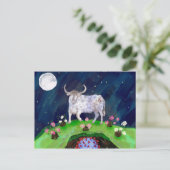 Taureau et la carte postale du Virus (Debout devant)