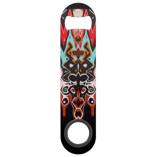 Taureau font face à l'ouvreur de bouteille de (Devant)