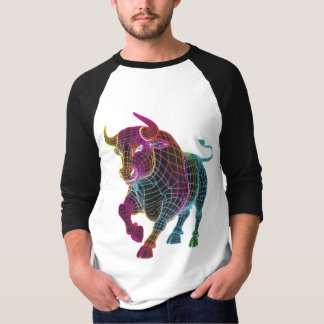 Taureau puissant coloré t-shirt