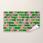 Taureau rose 🦥 (Serviette à main)