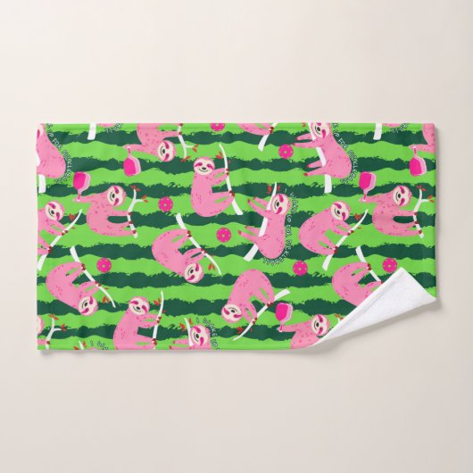 Taureau rose 🦥 (Serviette à main)