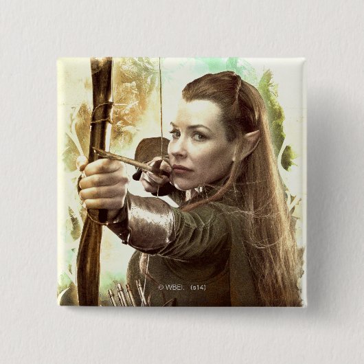 TAURIEL™ Dochter van Mirkwood Vierkante Button 5,1 Cm (Voorkant)