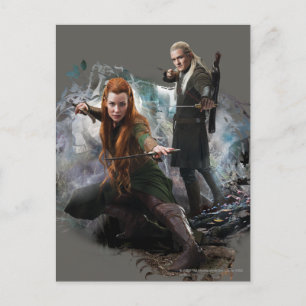 TAURIEL™ en LEGOLAS GREENLEAF™ Graphic Briefkaart