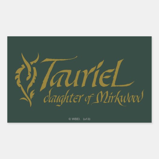 TAURIEL™ Naam Rechthoekige Sticker (Voorkant)