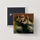 TAURIEL™-tekenteken Vierkante Button 5,1 Cm (Voorkant /achterkant)