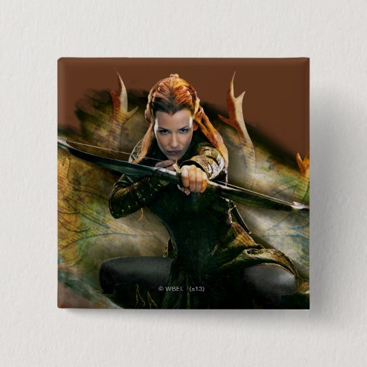 TAURIEL™-tekenteken Vierkante Button 5,1 Cm (Voorkant)