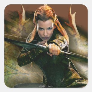 TAURIEL™-tekenteken Vierkante Sticker