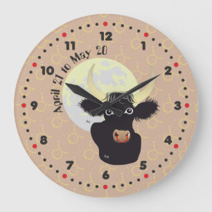 Taurus 21 april tot 20 mei wandklokken grote klok