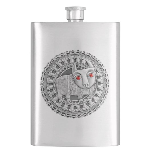 Taurus 8 oz. Heupflesje (Voorkant)