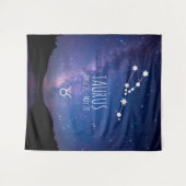 Taurus | Aangepaste astrologie Tapestry Wandkleed (Voorkant (horizontaal))