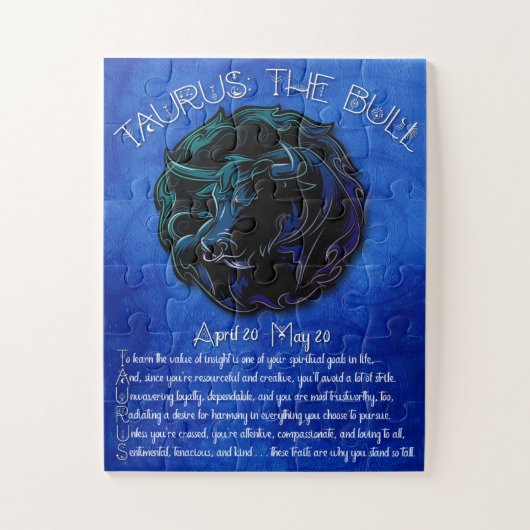 Taurus akoestische puzzel legpuzzel (Verticaal)