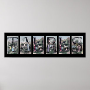 TAURUS  alfabet Letter Zodiaart Poster