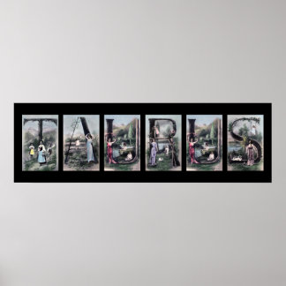 TAURUS  alfabet Letter Zodiaart Poster