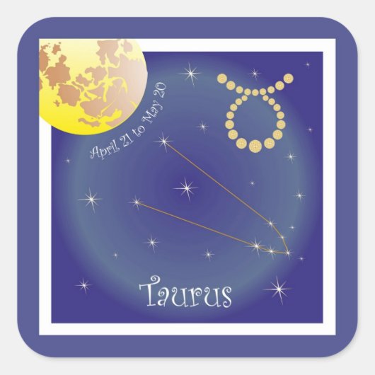 Taurus April 21 to May 20 Autocollants (Devant)