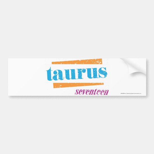 Taurus Aqua Bumpersticker (Voorkant)