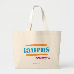 Taurus Aqua Grote Tote Bag