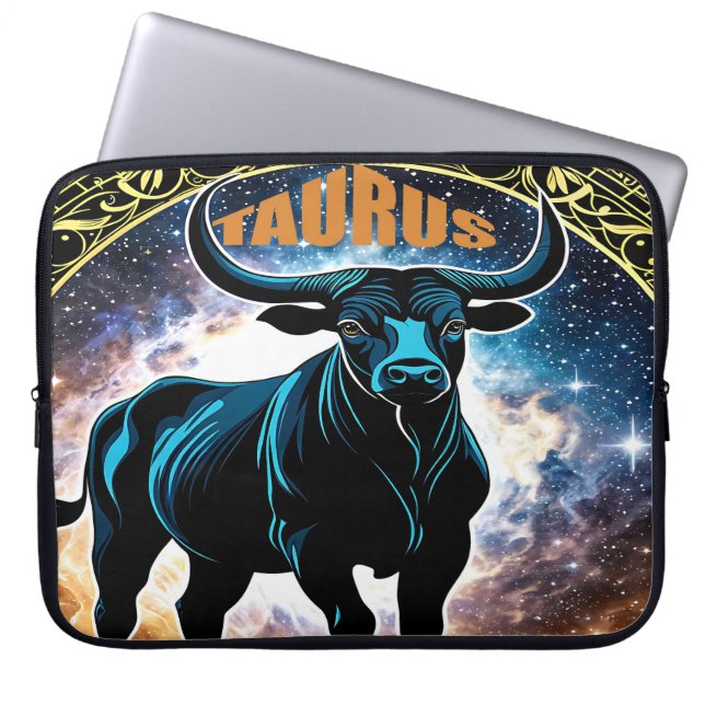 Taurus Astrologie Laptop Sleeve (Voorkant)