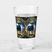Taurus astrologie teken glas (Achterkant)