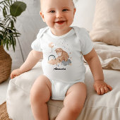 Taurus Baby: Tiny Bull's Celestial Personalized Romper