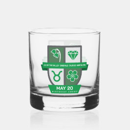 Taurus Birthday Crest™ for May 1-20 Whisky Glas