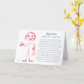 Taurus [ - BitchScope - ] Carte d'anniversaire (Fleur jaune)