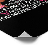 Taurus Black Queen Ik heb 3 vrouwen Meisjes Poster (Hoek)