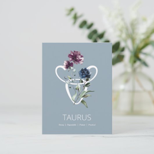 Taurus Briefkaart (Staand voorkant)