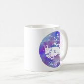 Taurus Bull Constellation Stars Name Birthday Gift Koffiemok (Voorkant rechts)