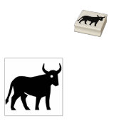 taurus bull kunststempel rubberstempel (Gestempeld)